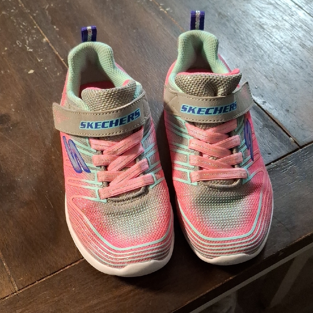Skechers Kids' Vibrant Pink and Mint Sneakers